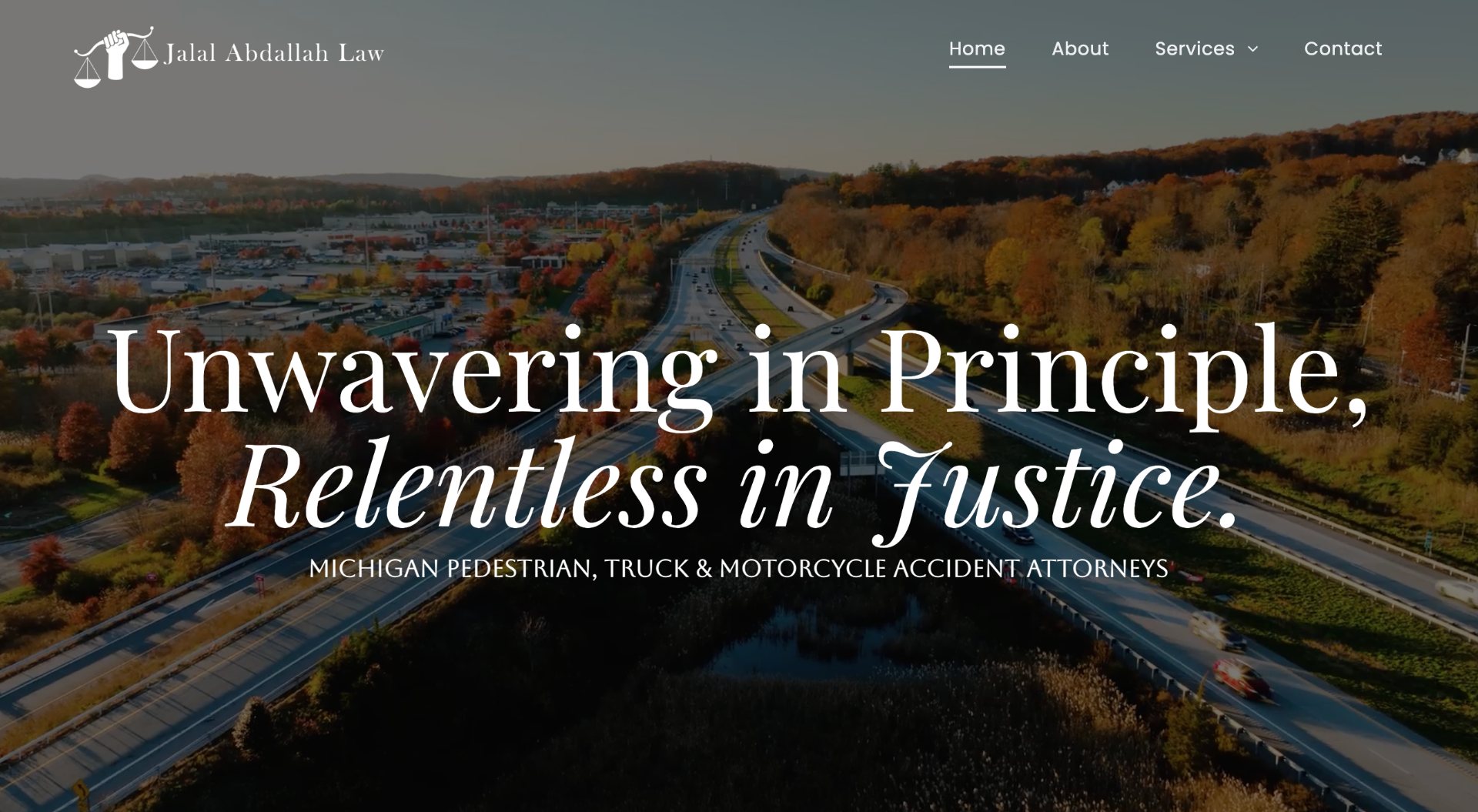 Jalal Abdallah Law website preview